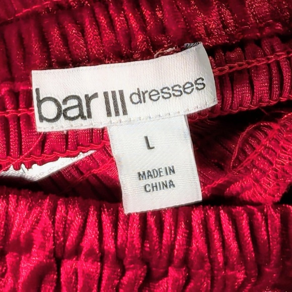 NWT •	BAR III •	VELVET MINI FIT & FLARE DRESS - L - Picture 6 of 8